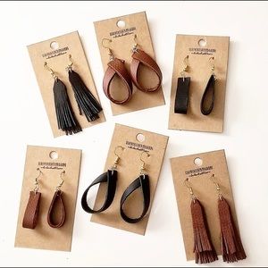 EXCLUSIVE LeatherLeaf by Brandi Handmade Earrings